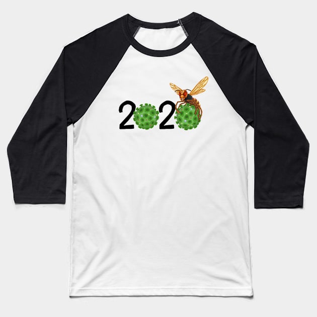 The Bugs of 2020 (green) Baseball T-Shirt by RollingDonutPress